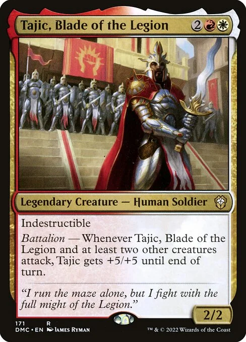 Tajic, Blade of the Legion, carta Magic di tipo Legendary Creature — Human Soldier illustrata da James Ryman