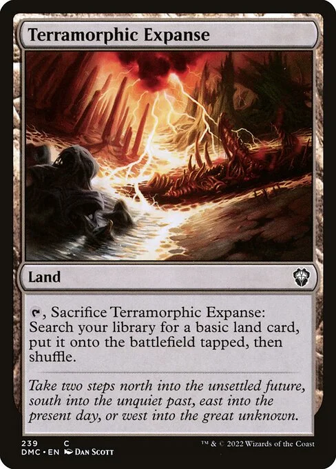 Terramorphic Expanse, carta Magic di tipo Land illustrata da Dan Murayama Scott