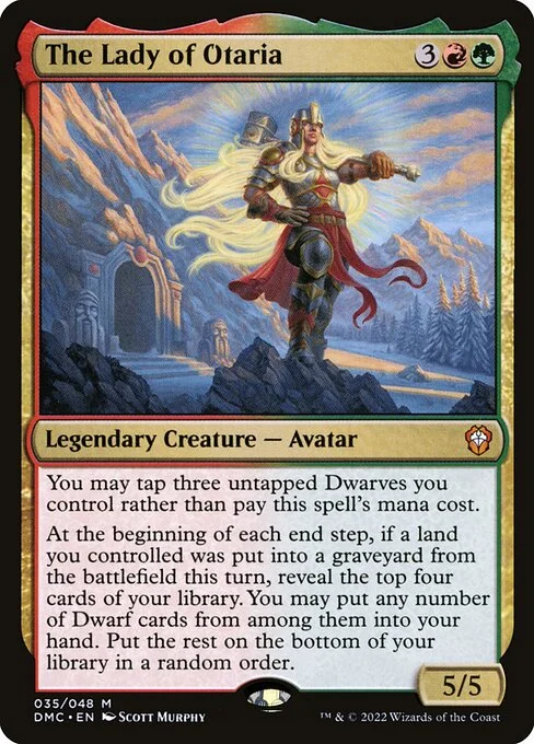 The Lady of Otaria, carta Magic di tipo Legendary Creature — Avatar illustrata da Scott Murphy