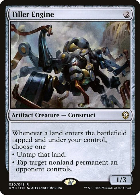 Tiller Engine, carta Magic di tipo Artifact Creature — Construct illustrata da Alexander Mokhov