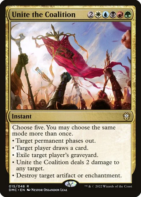 Unite the Coalition, carta Magic di tipo Instant illustrata da Néstor Ossandón Leal