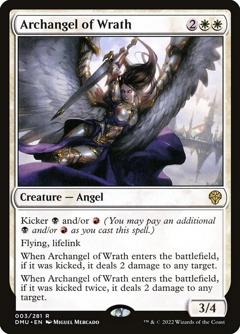 Archangel of Wrath, carta Magic di tipo Creature — Angel illustrata da Miguel Mercado