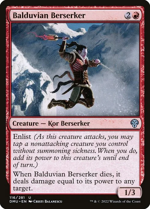 Balduvian Berserker, carta Magic di tipo Creature — Kor Berserker illustrata da Cristi Balanescu
