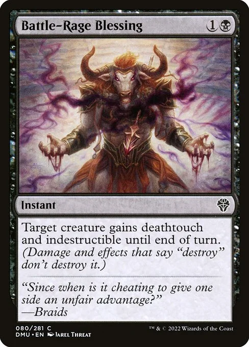 Battle-Rage Blessing, carta Magic di tipo Instant illustrata da Jarel Threat