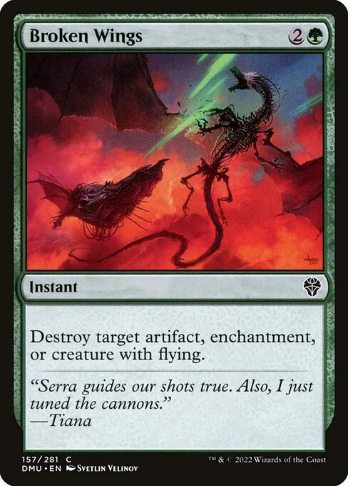 Broken Wings, carta Magic di tipo Instant illustrata da Svetlin Velinov