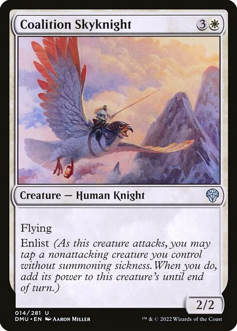 Coalition Skyknight, carta Magic di tipo Creature — Human Knight illustrata da Aaron Miller