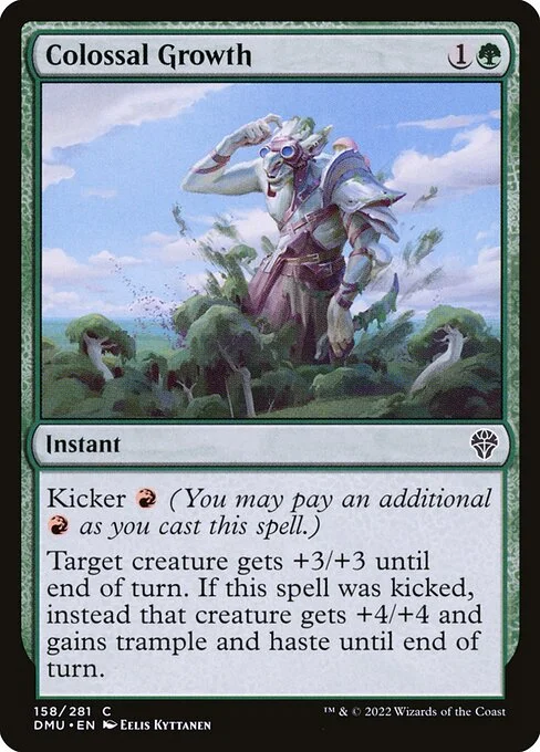 Colossal Growth, carta Magic di tipo Instant illustrata da Eelis Kyttanen