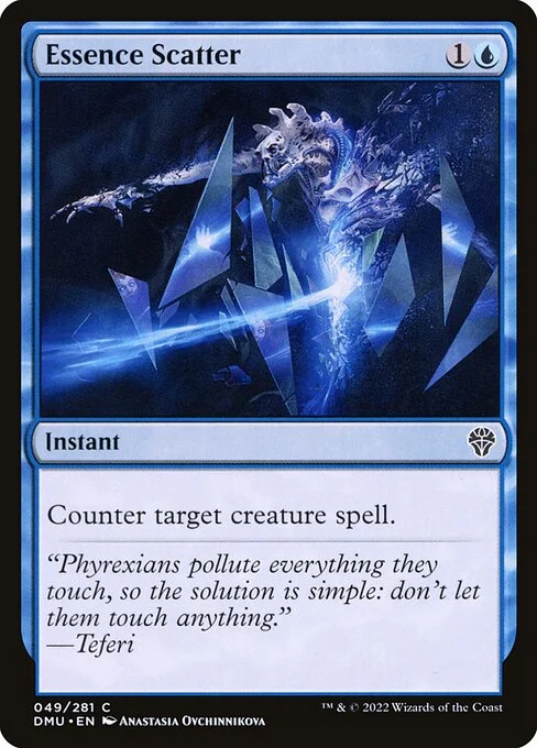 Essence Scatter, carta Magic di tipo Instant illustrata da Anastasia Ovchinnikova