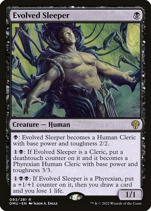 Evolved Sleeper, carta Magic di tipo Creature — Human illustrata da Jason A. Engle