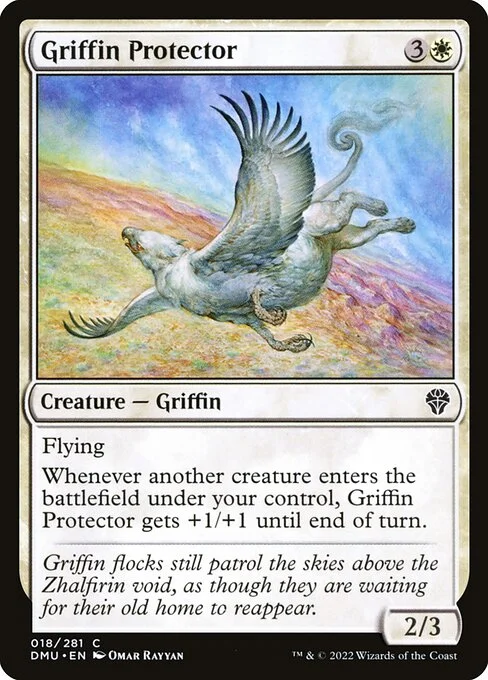 Griffin Protector, carta Magic di tipo Creature — Griffin illustrata da Omar Rayyan