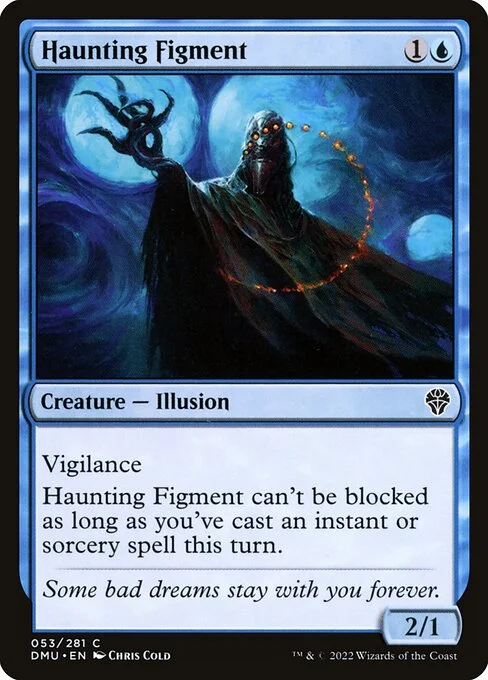 Haunting Figment, carta Magic di tipo Creature — Illusion illustrata da Chris Cold
