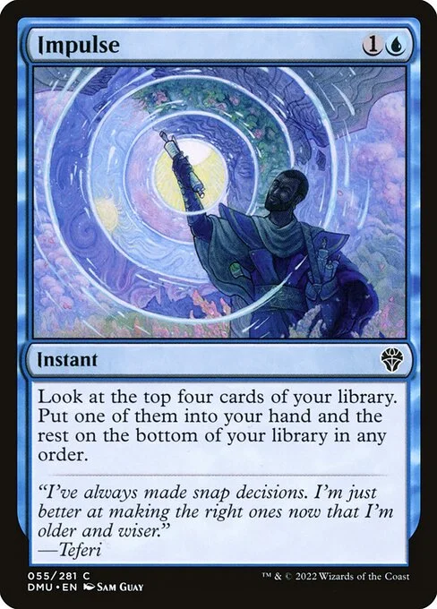 Impulse, carta Magic di tipo Instant illustrata da Sam Guay