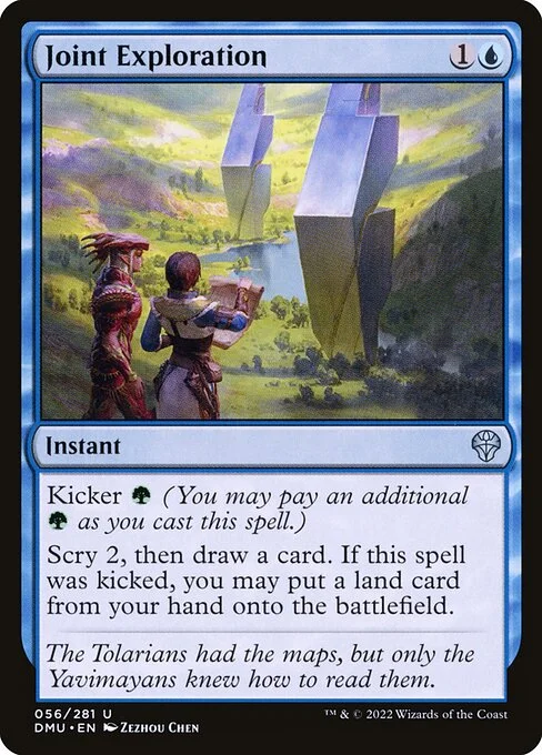 Joint Exploration, carta Magic di tipo Instant illustrata da Zezhou Chen