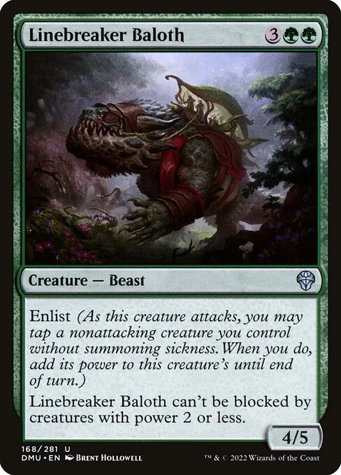 Linebreaker Baloth, carta Magic di tipo Creature — Beast illustrata da Brent Hollowell