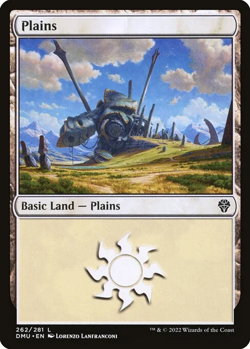 Plains, carta Magic di tipo Basic Land — Plains illustrata da Lorenzo Lanfranconi
