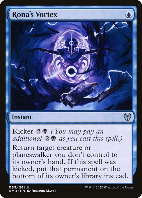 Rona's Vortex, carta Magic di tipo Instant illustrata da Dominik Mayer