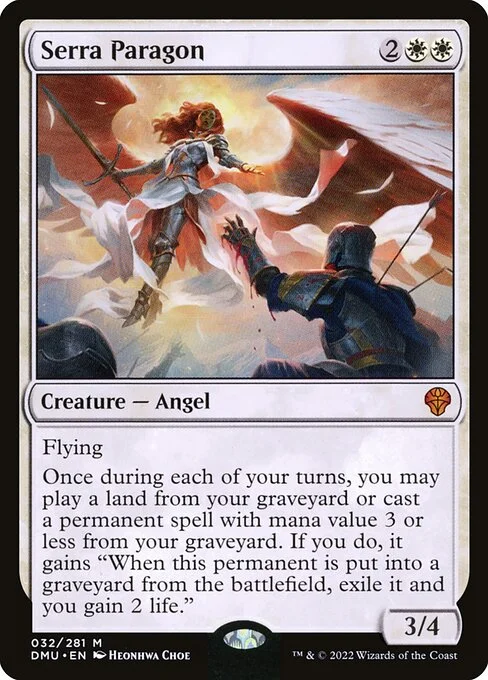 Serra Paragon, carta Magic di tipo Creature — Angel illustrata da Heonhwa