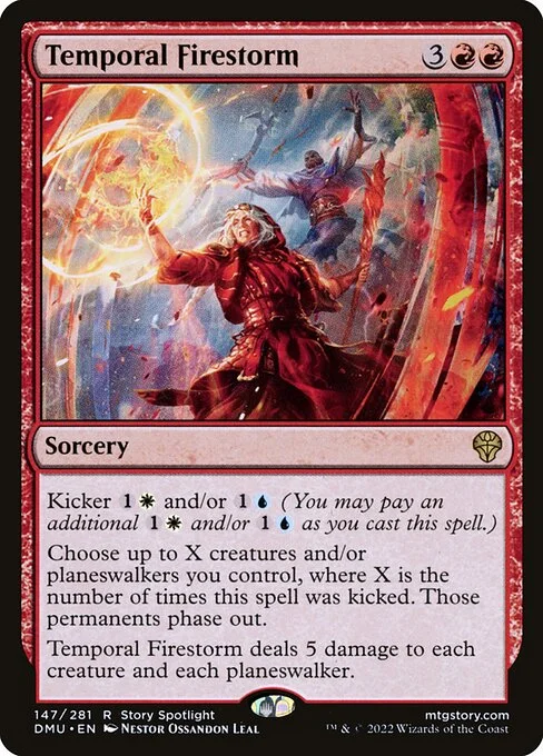 Temporal Firestorm, carta Magic di tipo Sorcery illustrata da Néstor Ossandón Leal