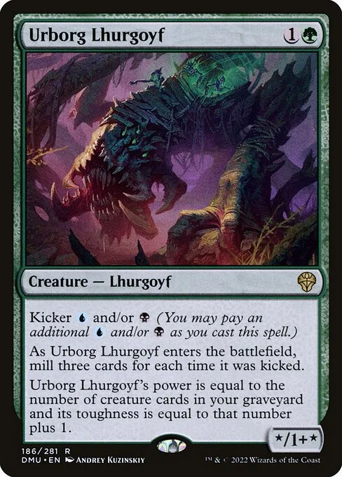 Urborg Lhurgoyf, carta Magic di tipo Creature — Lhurgoyf illustrata da Andrey Kuzinskiy