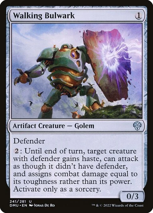 Walking Bulwark, carta Magic di tipo Artifact Creature — Golem illustrata da Jonas De Ro
