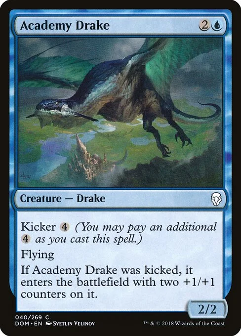 Academy Drake, carta Magic di tipo Creature — Drake illustrata da Svetlin Velinov