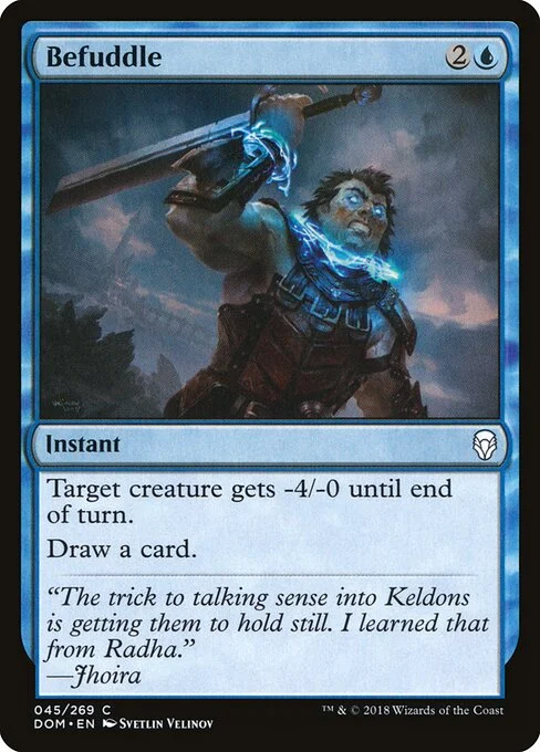 Befuddle, carta Magic di tipo Instant illustrata da Svetlin Velinov