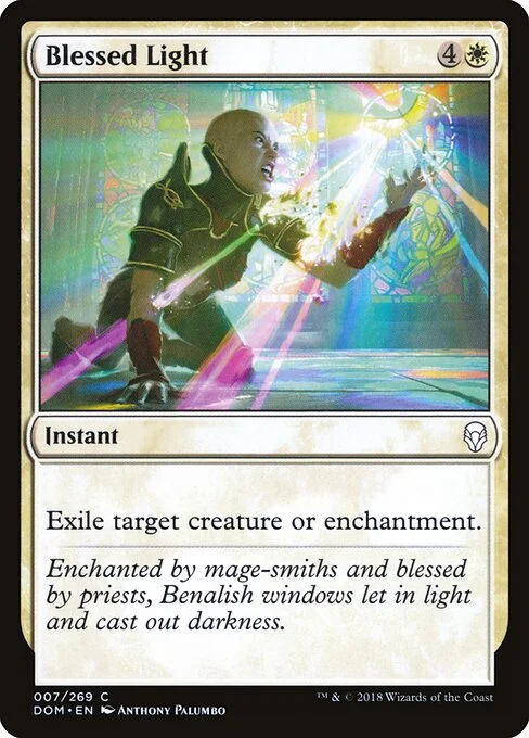 Blessed Light, carta Magic di tipo Instant illustrata da Anthony Palumbo