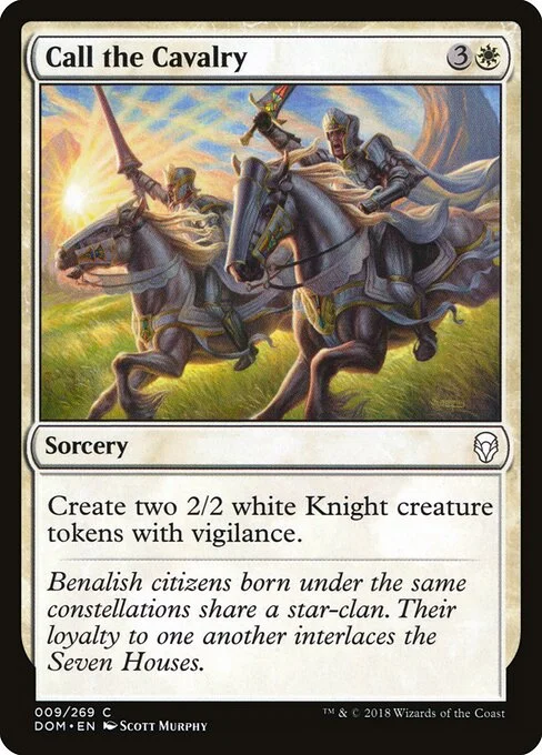 Call the Cavalry, carta Magic di tipo Sorcery illustrata da Scott Murphy