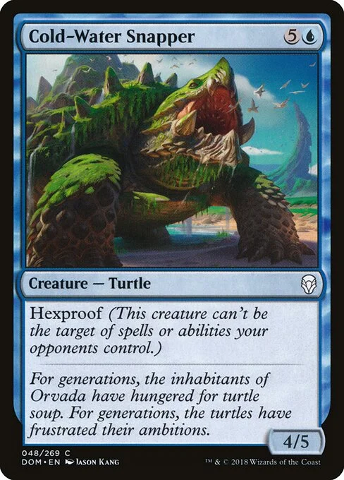 Cold-Water Snapper, carta Magic di tipo Creature — Turtle illustrata da Jason Kang
