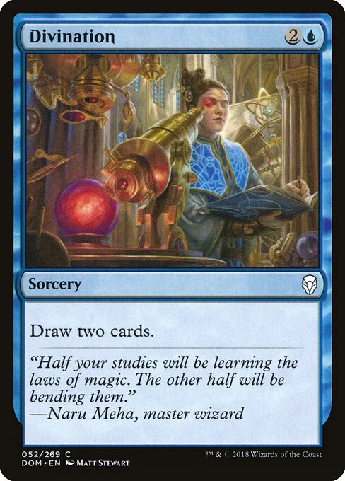 Divination, carta Magic di tipo Sorcery illustrata da Matt Stewart