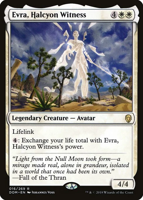 Evra, Halcyon Witness, carta Magic di tipo Legendary Creature — Avatar illustrata da Johannes Voss