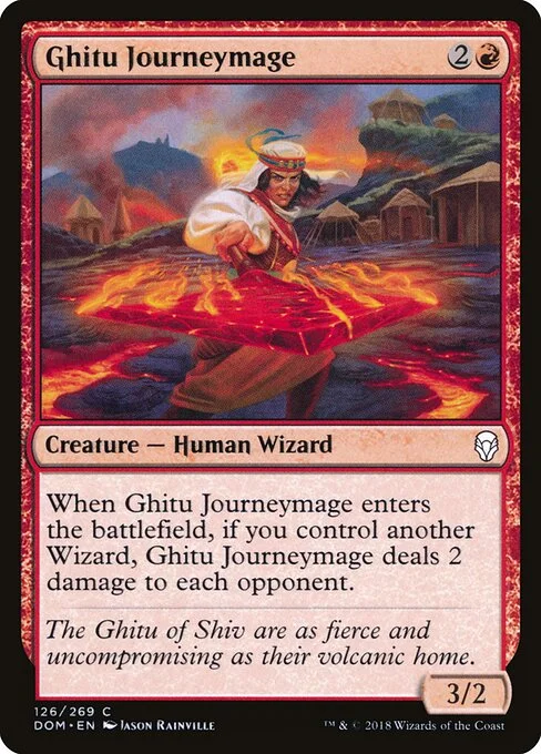 Ghitu Journeymage, carta Magic di tipo Creature — Human Wizard illustrata da Jason Rainville