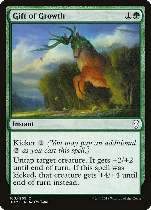 Gift of Growth, carta Magic di tipo Instant illustrata da YW Tang