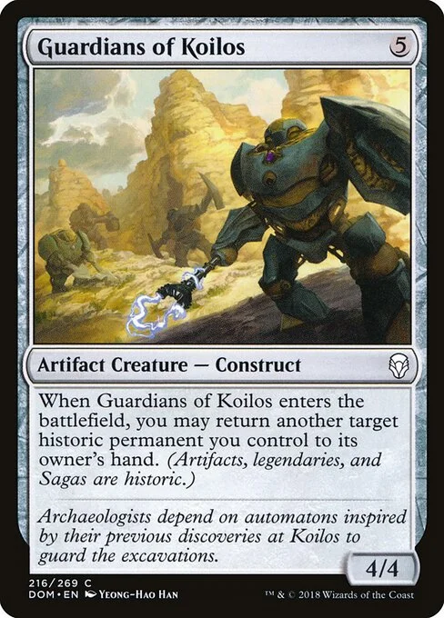 Guardians of Koilos, carta Magic di tipo Artifact Creature — Construct illustrata da Yeong-Hao Han