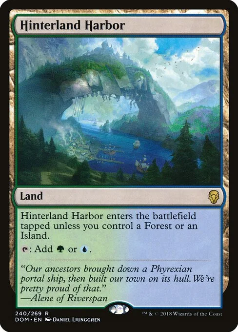 Hinterland Harbor, carta Magic di tipo Land illustrata da Daniel Ljunggren