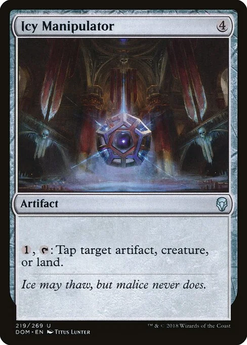 Icy Manipulator, carta Magic di tipo Artifact illustrata da Titus Lunter