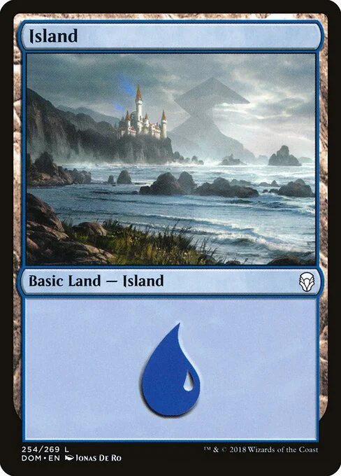 Island, carta Magic di tipo Basic Land — Island illustrata da Jonas De Ro
