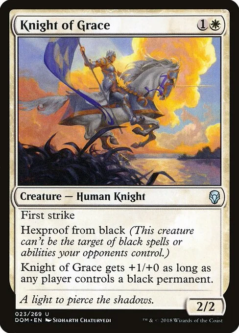Knight of Grace, carta Magic di tipo Creature — Human Knight illustrata da Sidharth Chaturvedi