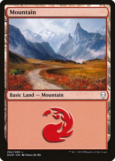 Mountain, carta Magic di tipo Basic Land — Mountain illustrata da Jonas De Ro