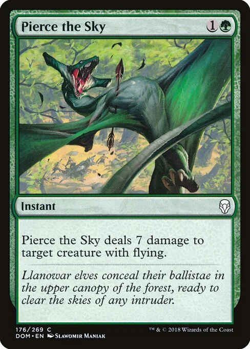 Pierce the Sky, carta Magic di tipo Instant illustrata da Slawomir Maniak