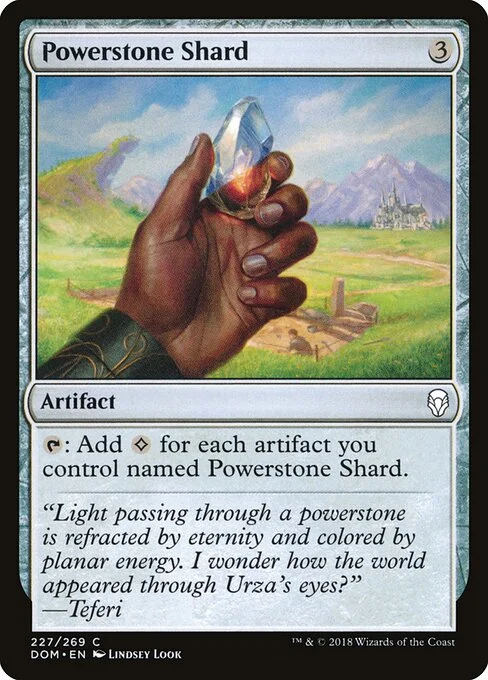 Powerstone Shard, carta Magic di tipo Artifact illustrata da Lindsey Look