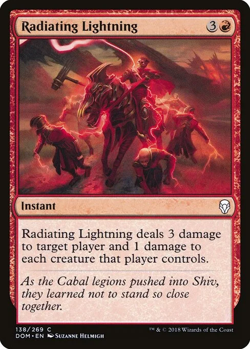 Radiating Lightning, carta Magic di tipo Instant illustrata da Suzanne Helmigh