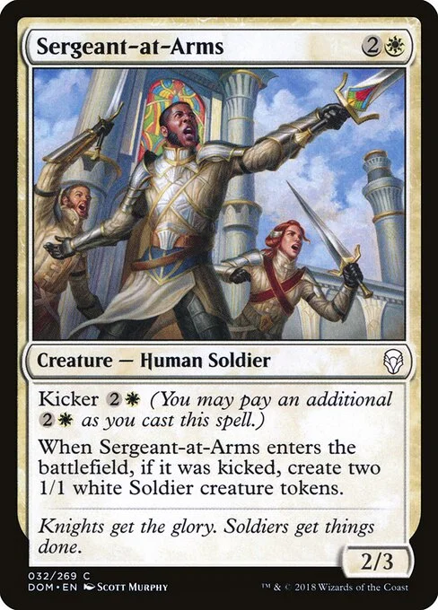 Sergeant-at-Arms, carta Magic di tipo Creature — Human Soldier illustrata da Scott Murphy
