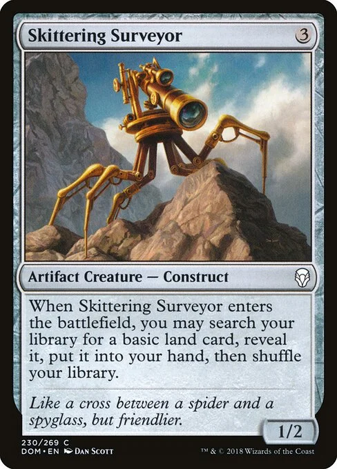 Skittering Surveyor, carta Magic di tipo Artifact Creature — Construct illustrata da Dan Murayama Scott