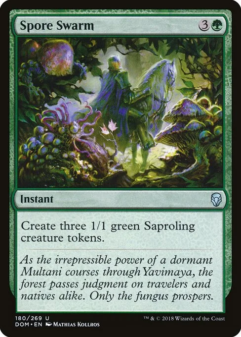 Spore Swarm, carta Magic di tipo Instant illustrata da Mathias Kollros
