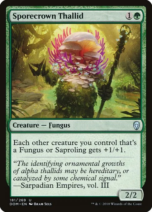 Sporecrown Thallid, carta Magic di tipo Creature — Fungus illustrata da Bram Sels