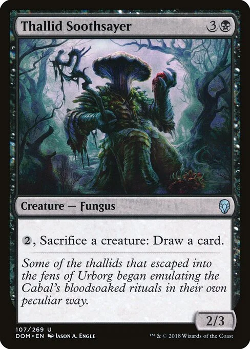 Thallid Soothsayer, carta Magic di tipo Creature — Fungus illustrata da Jason A. Engle