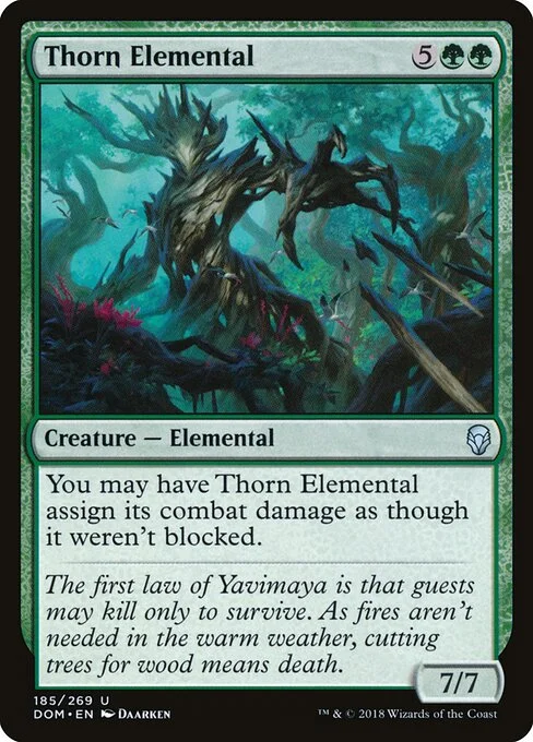 Thorn Elemental, carta Magic di tipo Creature — Elemental illustrata da Daarken