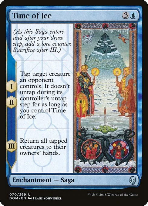 Time of Ice, carta Magic di tipo Enchantment — Saga illustrata da Franz Vohwinkel