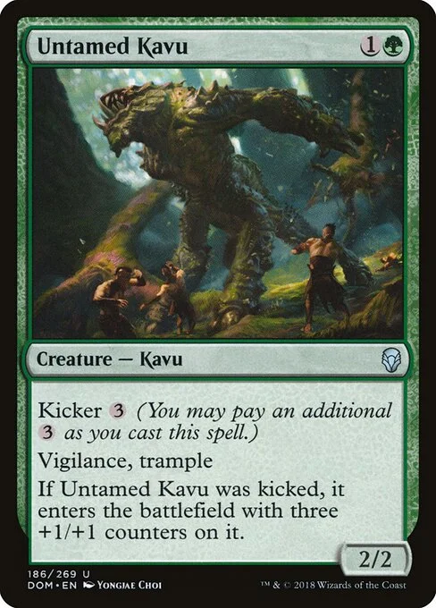 Untamed Kavu, carta Magic di tipo Creature — Kavu illustrata da Yongjae Choi